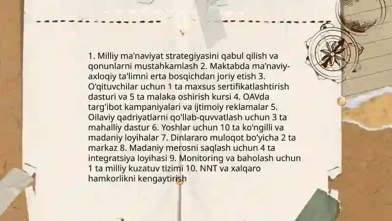 Yangi o'zbekistonda amalga oshirilayotgan ma'naviy o'zgarishlar 3