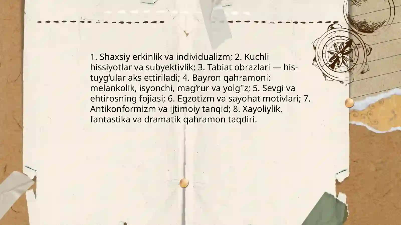 Bayron ijodida romantizmning o‘rni 3