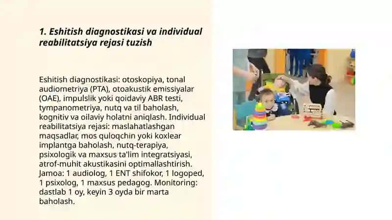 Eshitishida kamchiliklari bo‘lgan bolalar reabilitatsiyasining metodlari 3