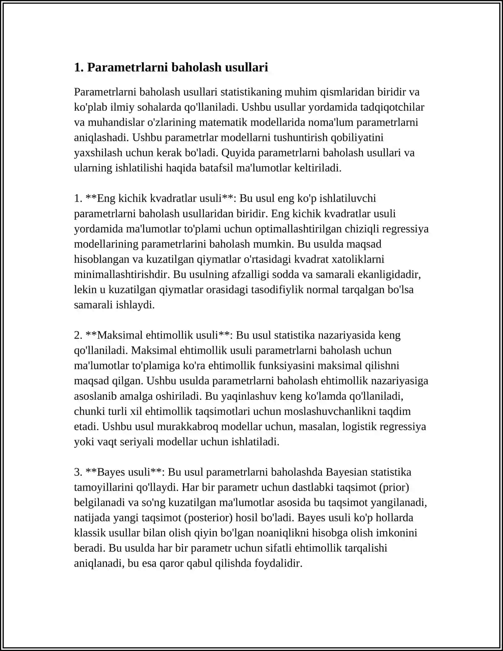DINAMIK MODELLARNI IDENTIFIKATSIYALASH USULLARI 3