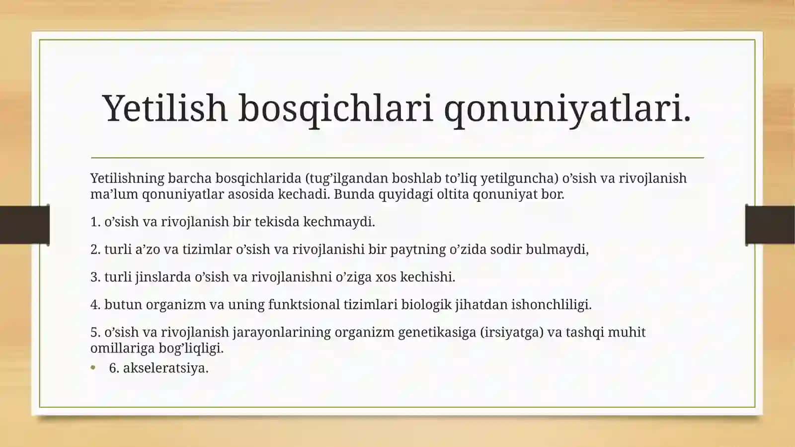 Bolalar va oʻsmirlar jismoniy rivojlanishini oʻrganish va baholash usullari. 3