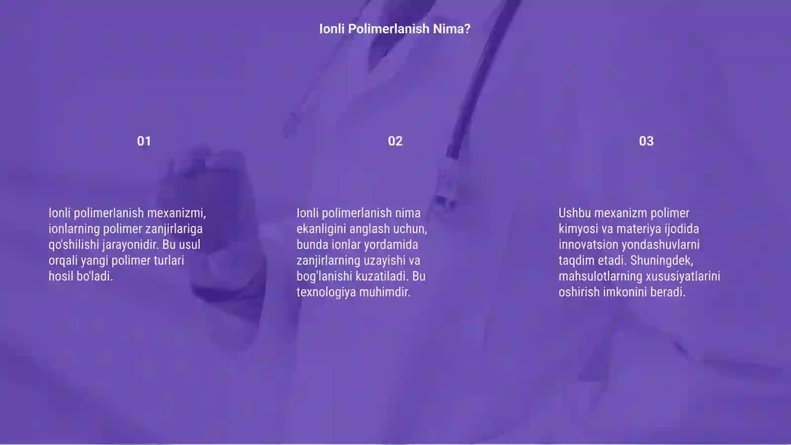Ionli polimerlanish mexanizmi 3
