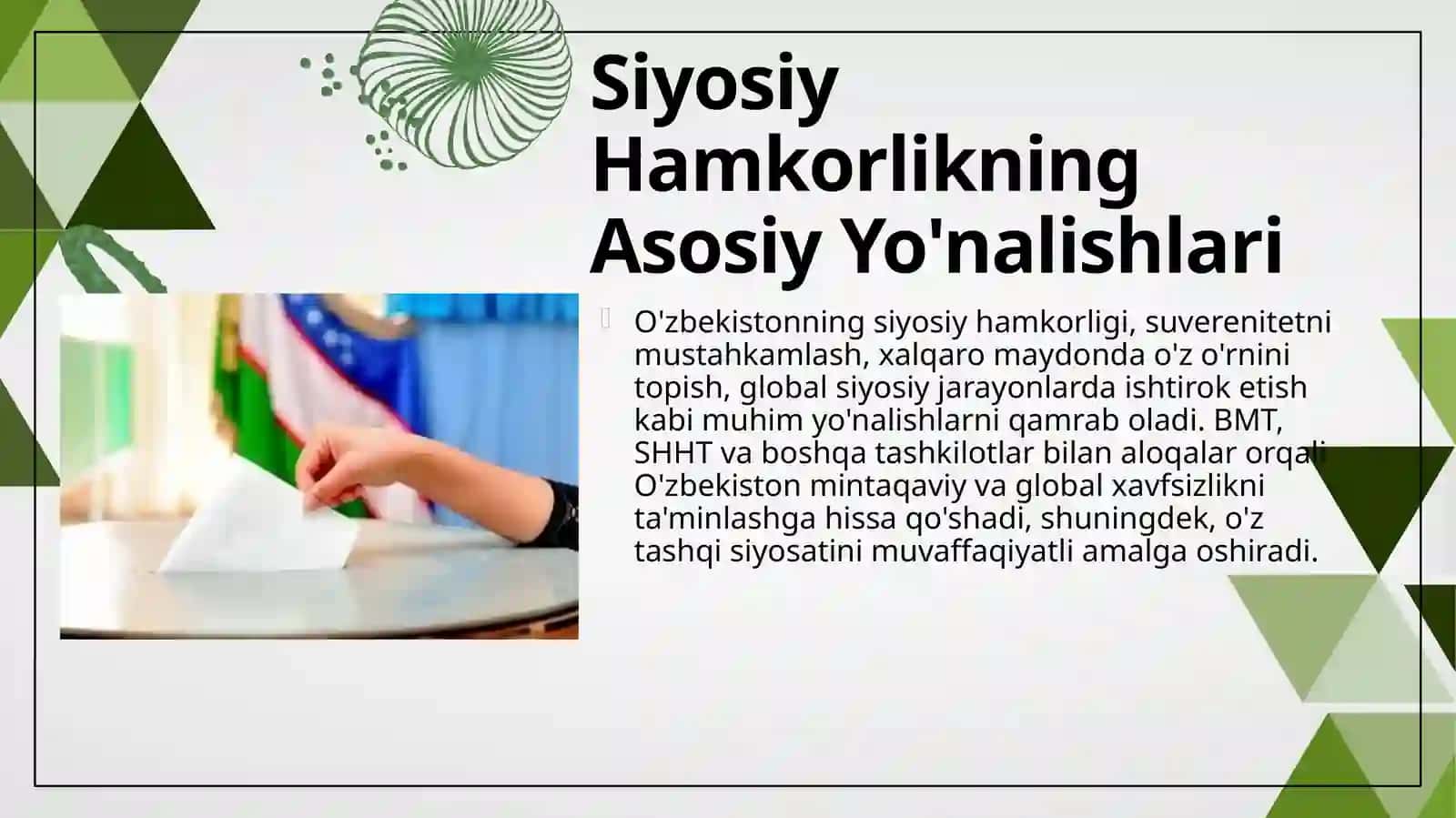 Oʻzbekistonning xalqaro tashkilotlar bilan hamkorligi 3