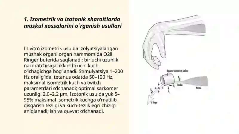 Muskul xossalarini o`rganish usullari.Tetanus 3