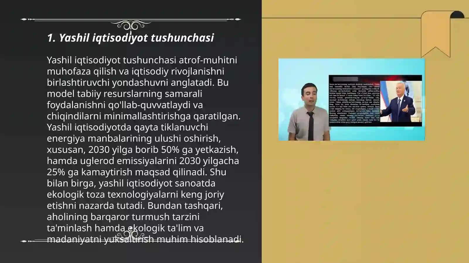 Yashil iqtisodiyotga oʻtishning zaruriyati tamoyillari va dastaklatlari 3