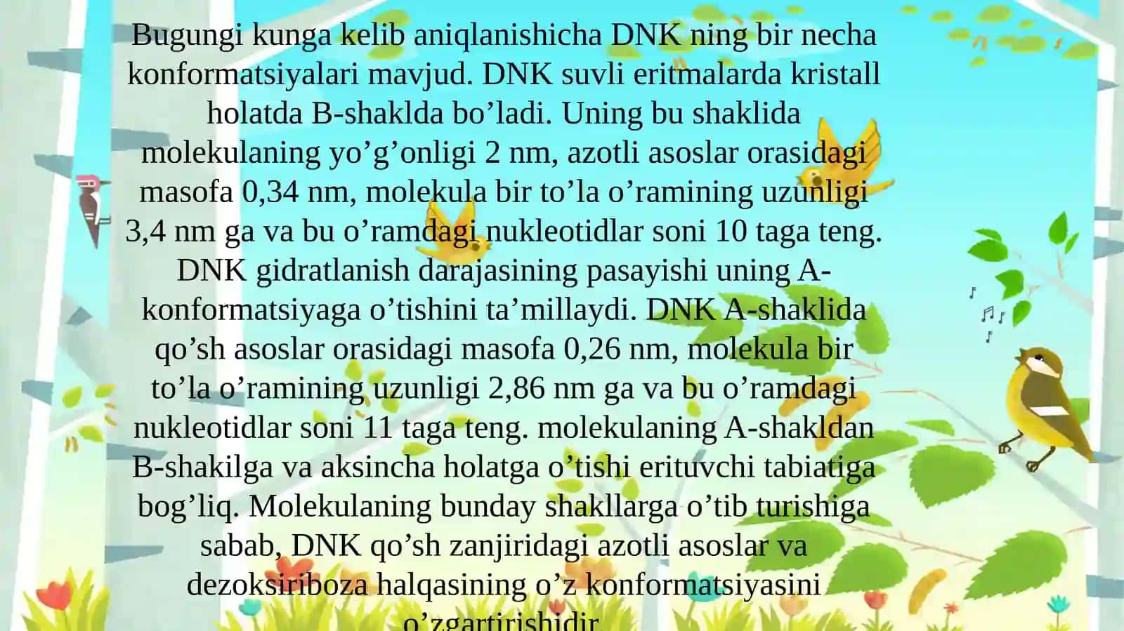 DNK NING OQSIL BIOSINTEZIDAGI ROLI. GENETIK INJENERIYA 3