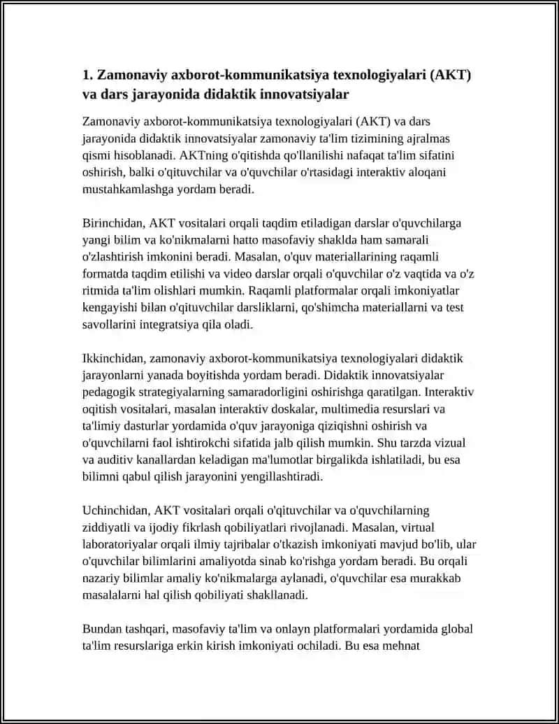 ZAMONAVIY AXBOROT KOMMUNIKATSIYA TEXNOLOGIYALARI VA DIDAKTIK IMKONYATLAR 3