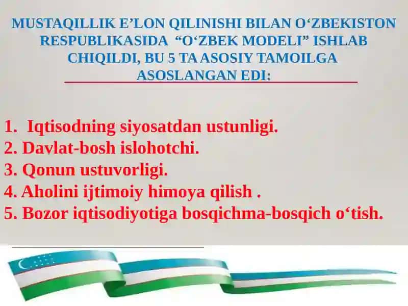 IQTISODIY ISLOHOTLAR, XUSUSIY MULKCHILIKNING SHAKLLANISHI. O‘ZBEKISTONDA BOZOR MUNOSABATLARINING RIVOJLANISHI 3