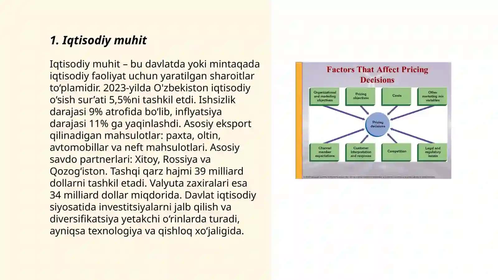 Biznes rivojiga ta’sir etuvchi omillar 3