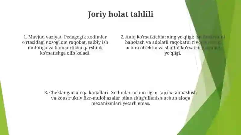Maktabda Pedagog Xodimlar O'Rtasida Sog'Lom Raqobat Tizimini Yo'Lga Qo'Yish 3
