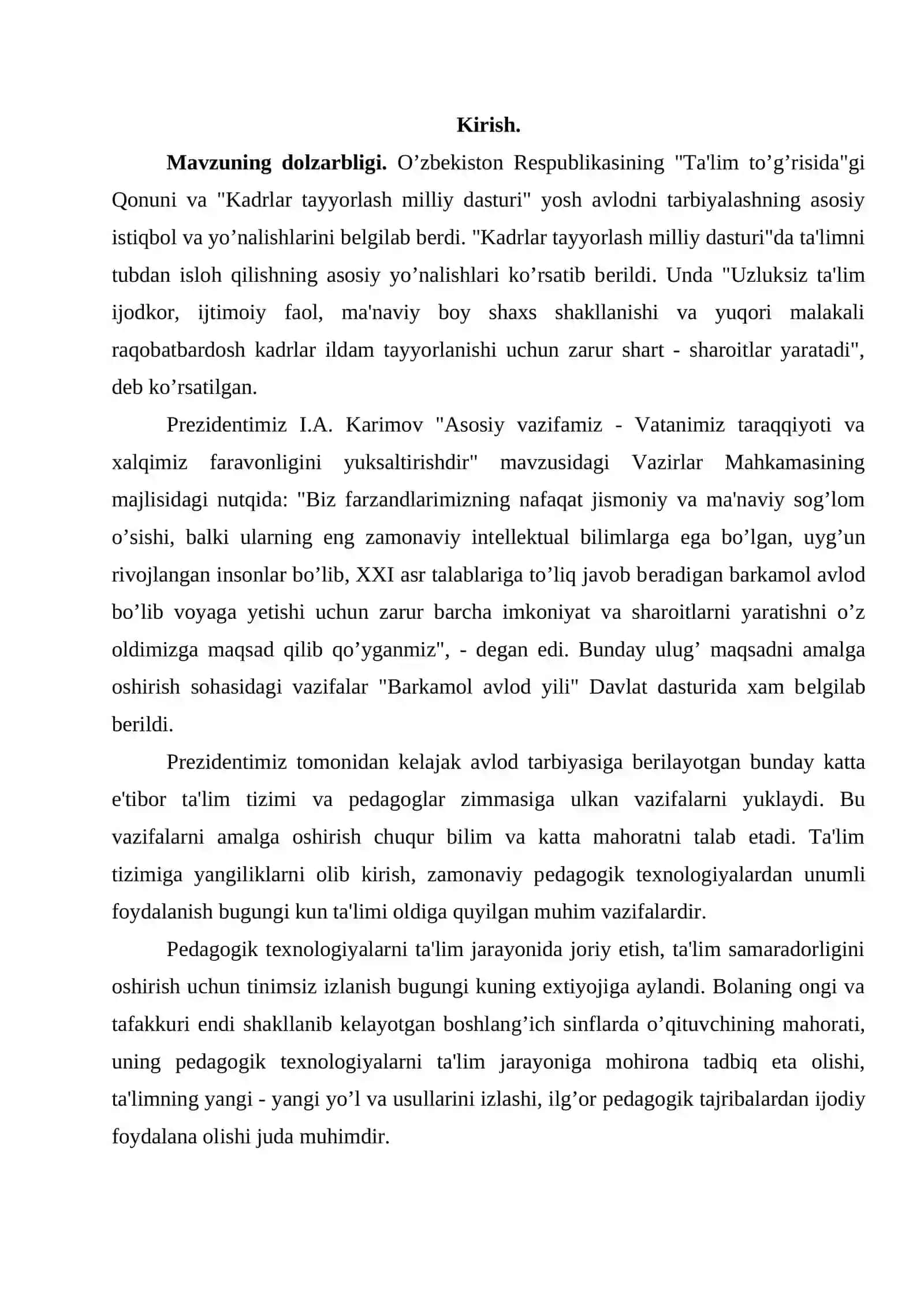 Boshlang’ich sinflarda "Kеys" tеxnologiyasi asosida ta'lim samaradorligiga erishish 3