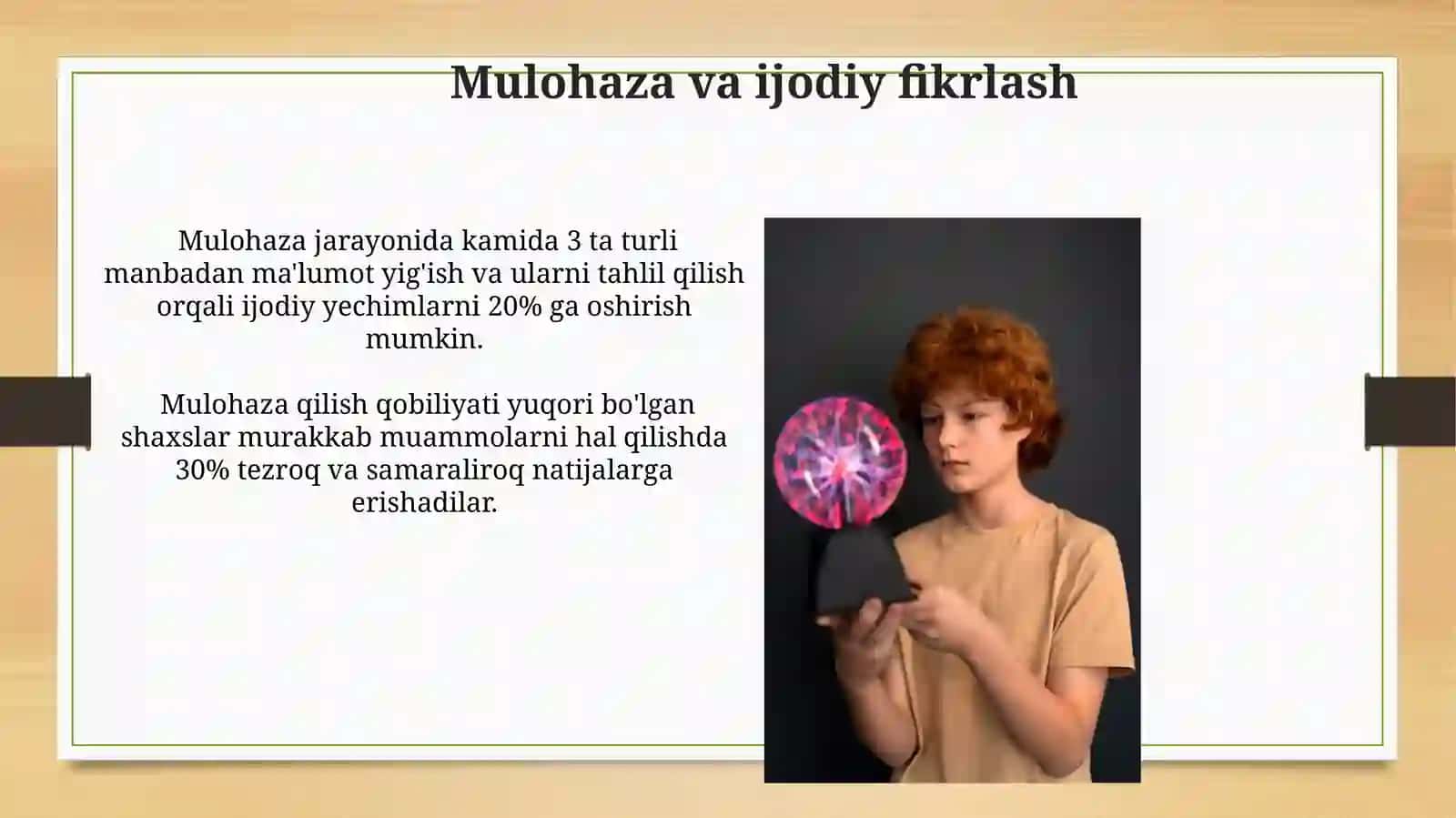 Tafakkur va intellektual qobiliyatlar 3