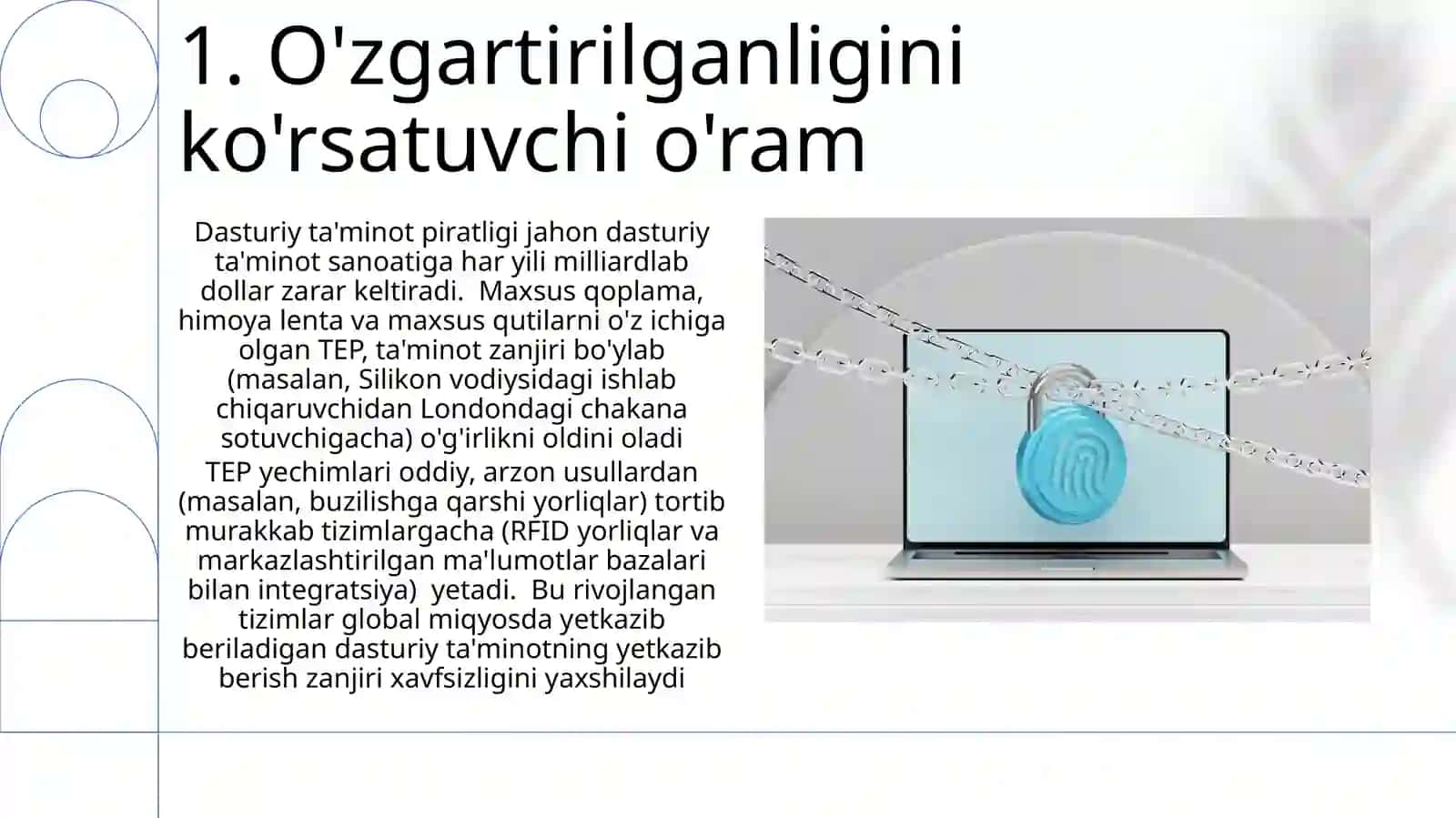 Dasturiy taʼminotni ruxsat etilmagan oʻzgartirishlardan himoyalash 3