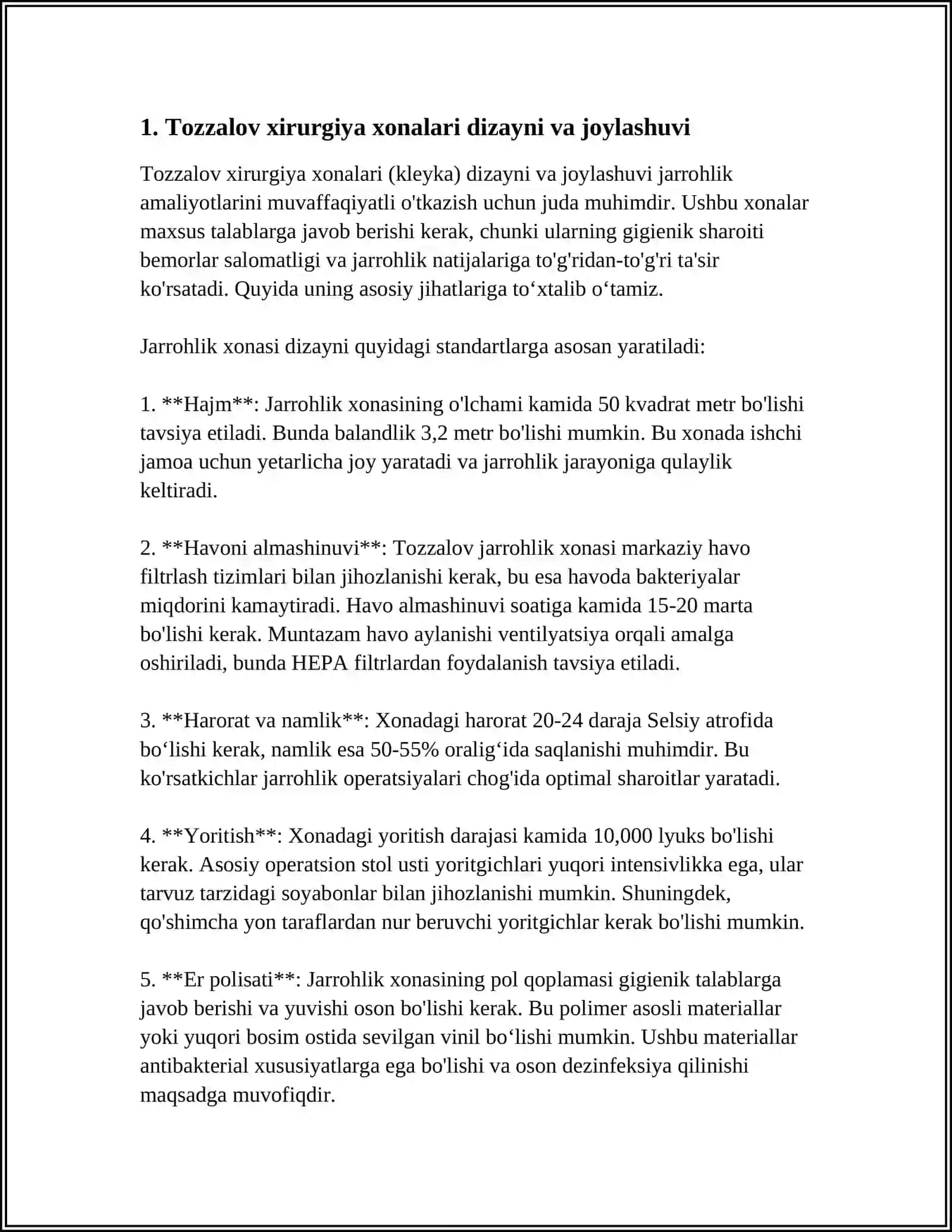 TOZZALOV XIRURGIYA XONALARI 3
