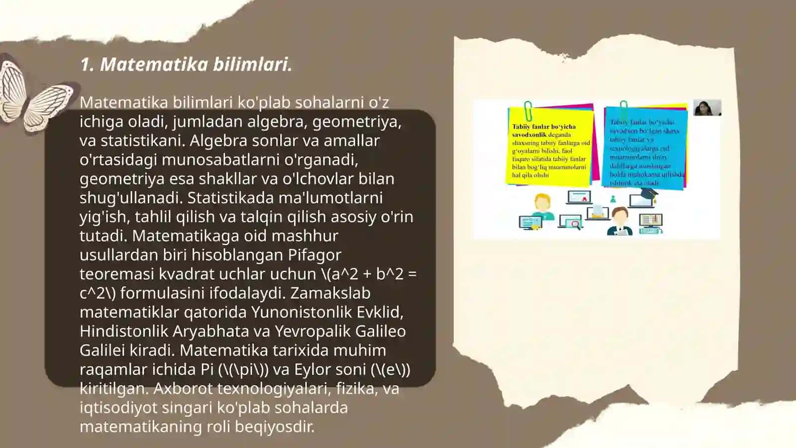 Egma xalqaro baholash dasturida kontekstlar haqida ma'lumot bering 3