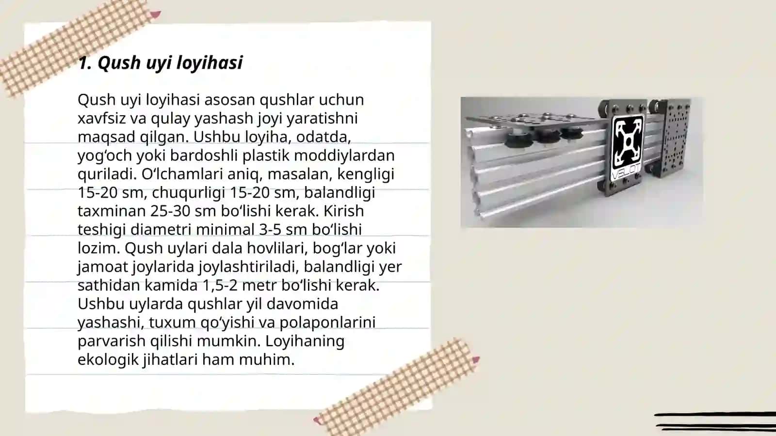 Qush uyalari loyihasi 3
