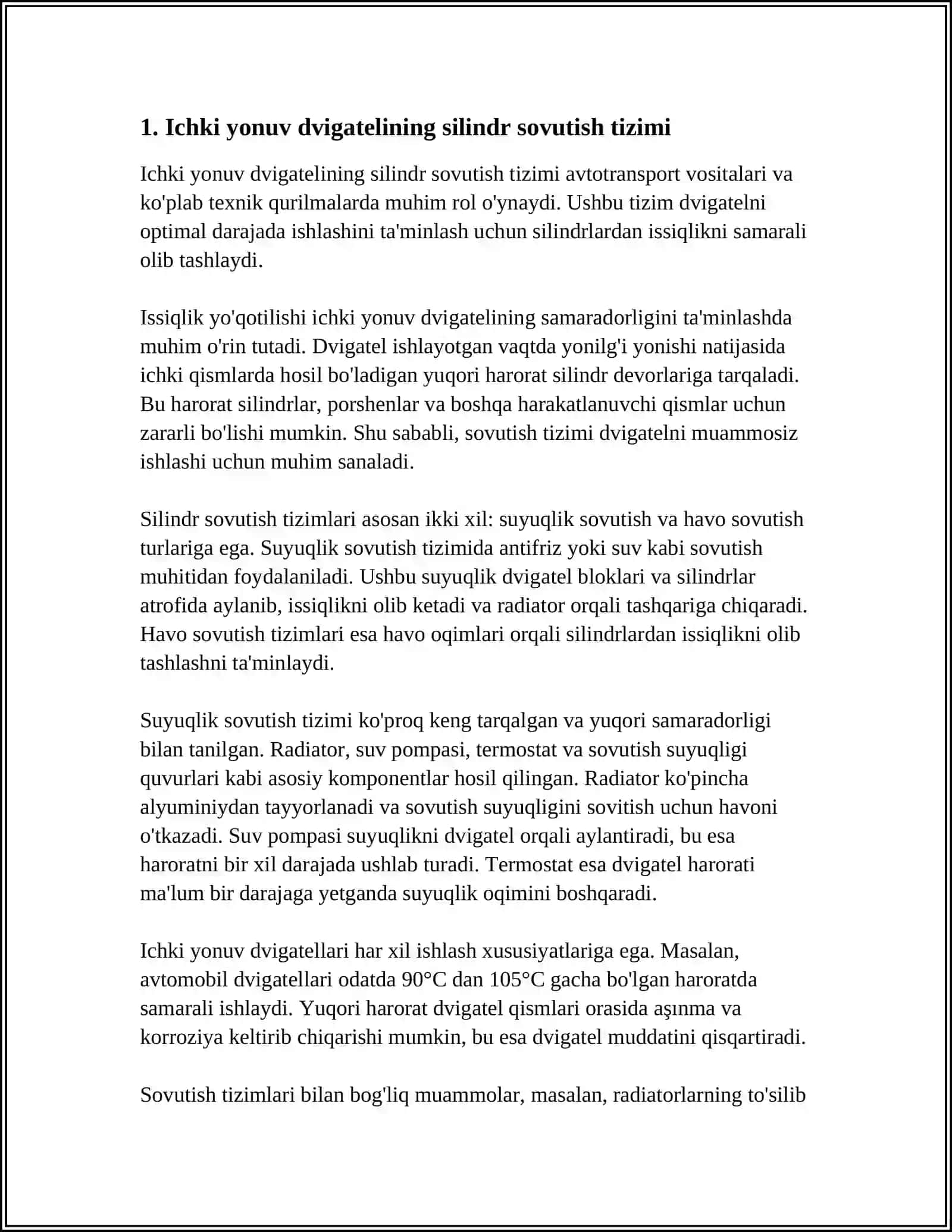 ICHKI YONUV DVIGATEL SILINDIRLARINI SOVUTISH 3