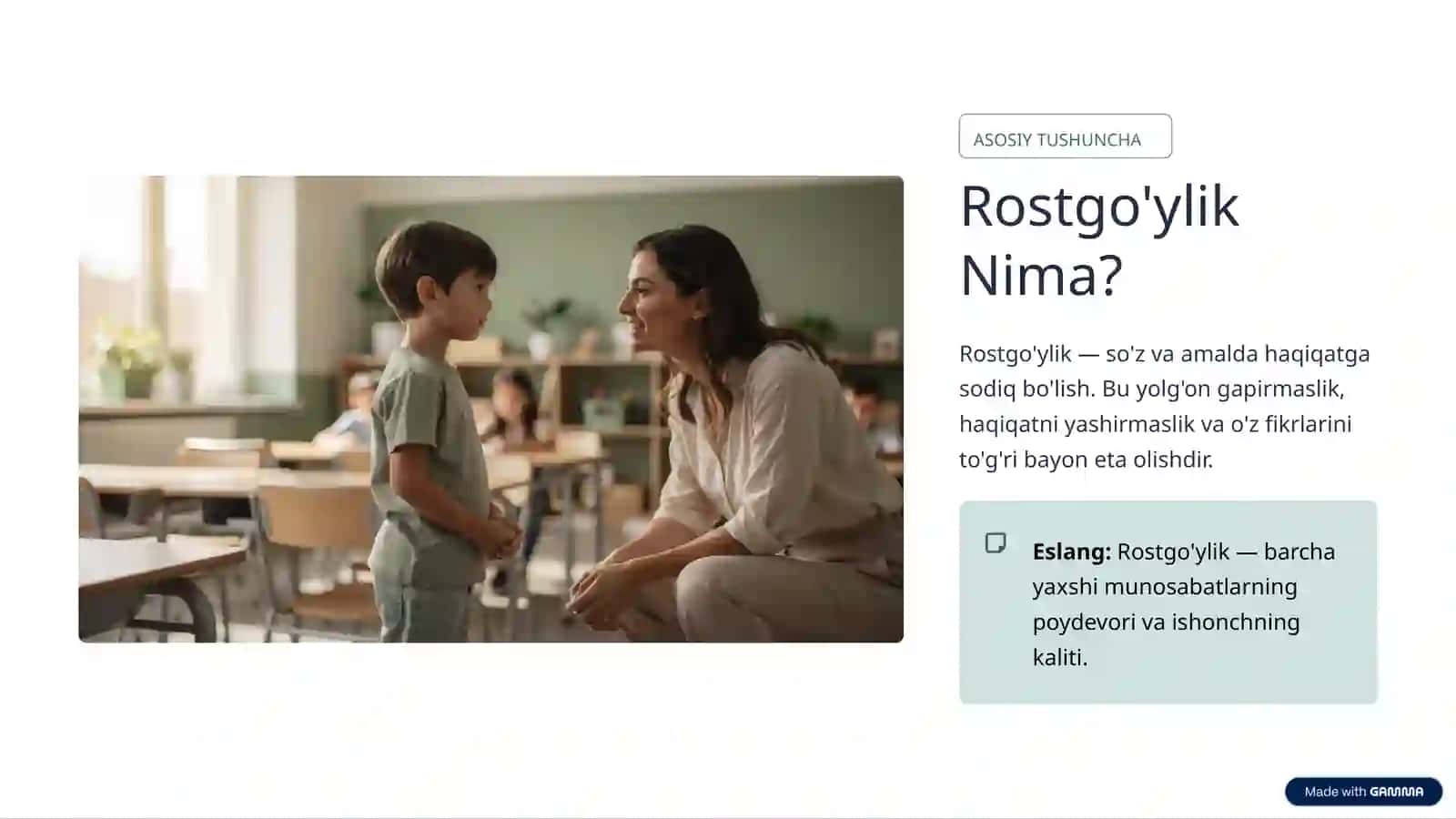 Rostgo'ylik va Halollik 3