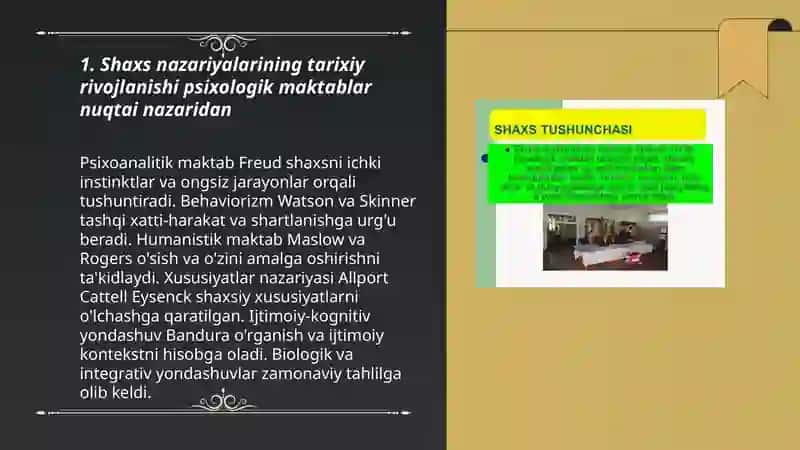 Har hil psixologiya maktablarida shaxs nazariyalari 3