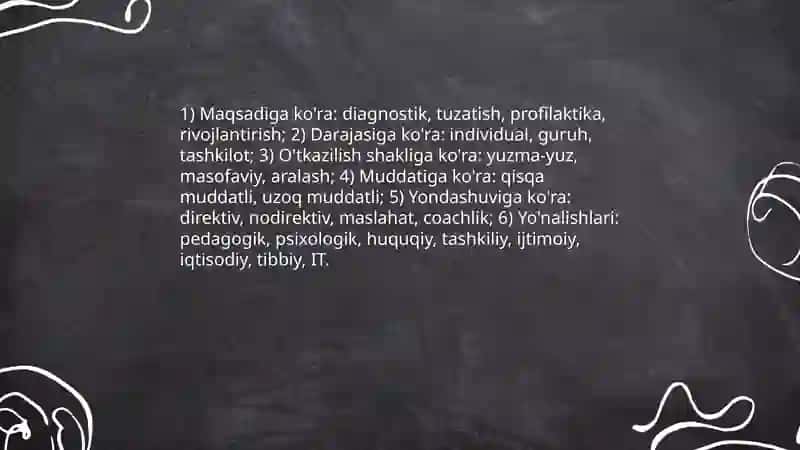 Konsultatsiya amaliyotidagi ayrim yo'nalishlar 3