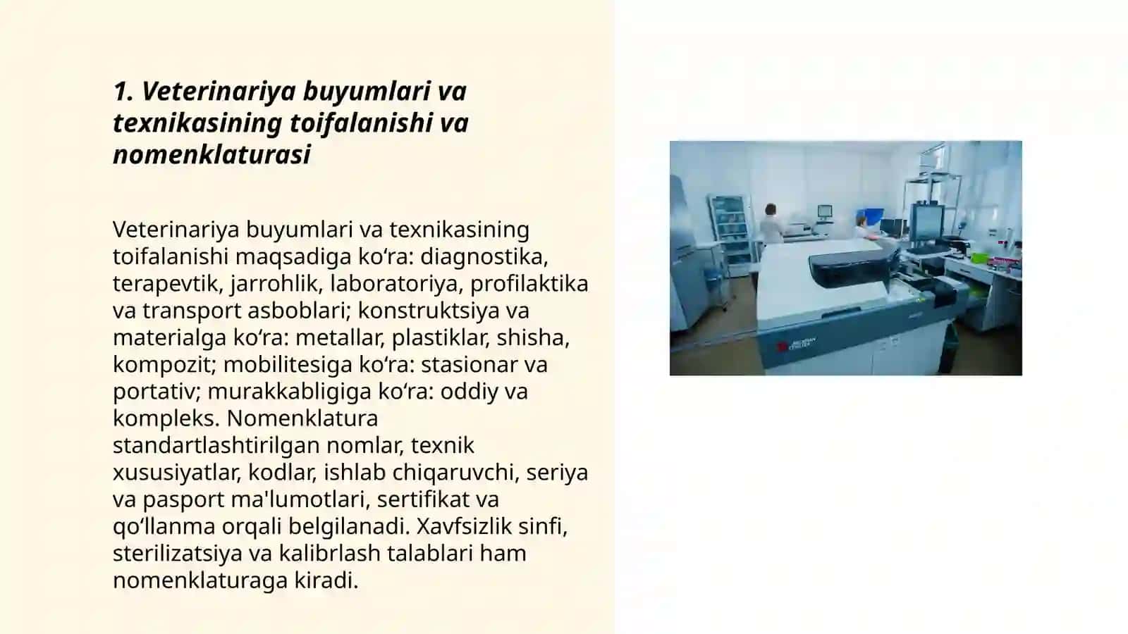 Veterinariya buyumlari va veterinariya texnikasining tovarshunoslik tahlili 3