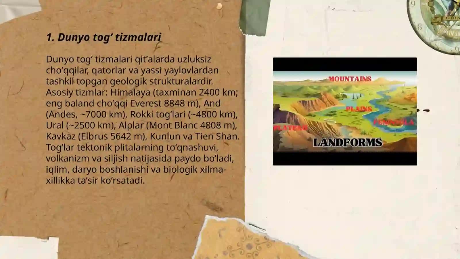 Dunyo togʻ tizmalari 3