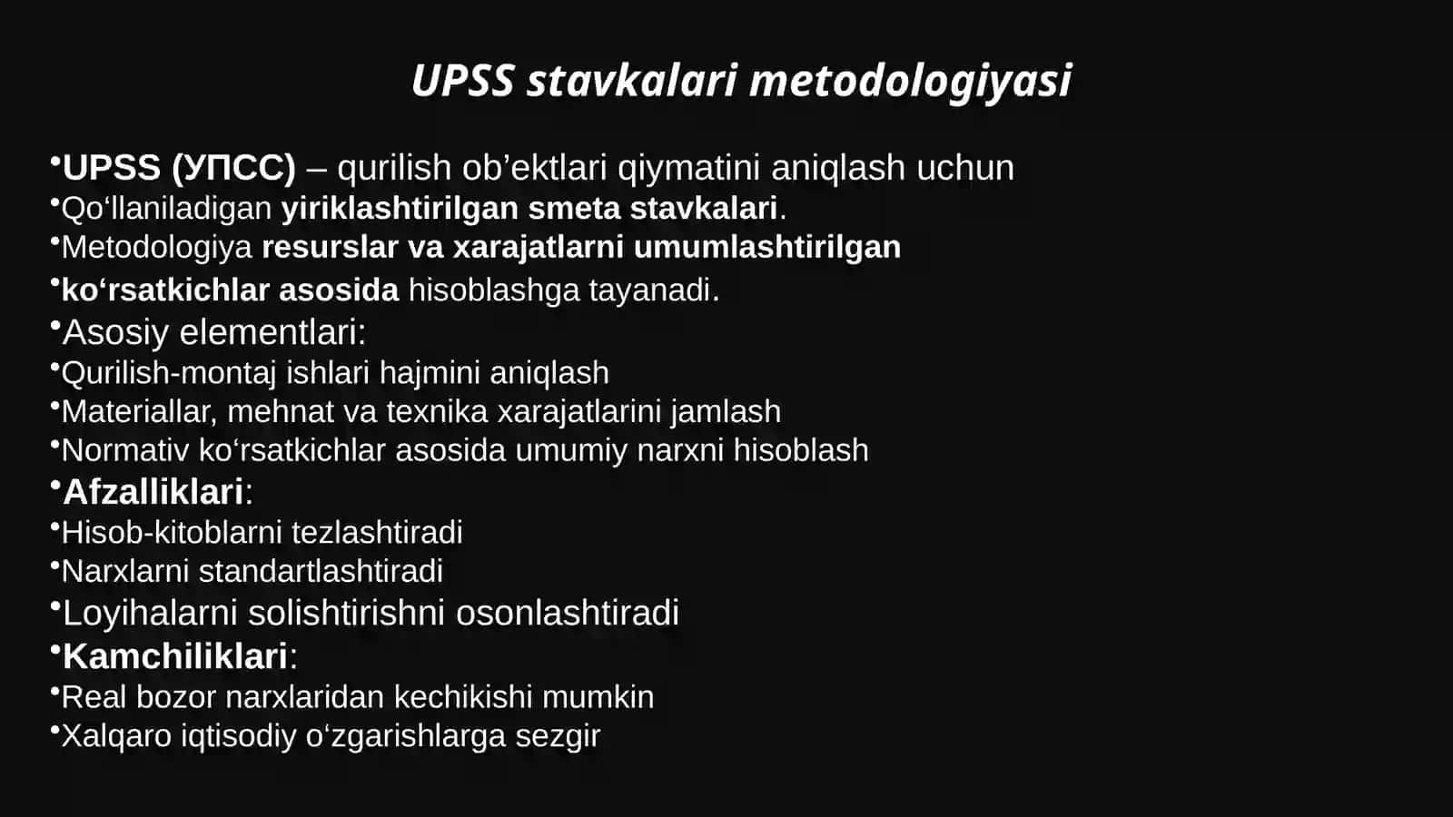 UPSS stavkalari bo‘yicha smeta xisob-kitoblarining metodologiyasi 3