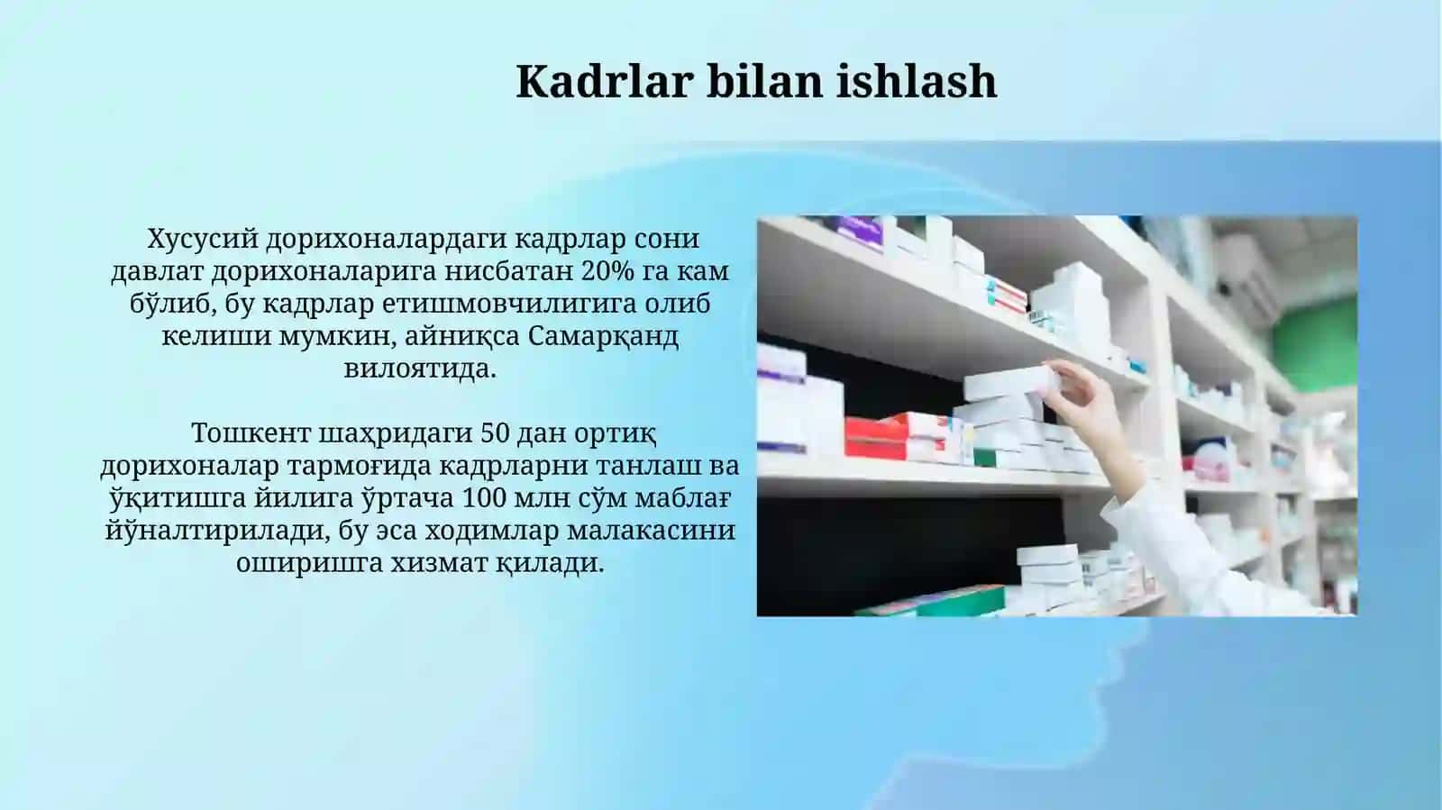 Turli mulkchilik shaklidagi dorixonalar ishini tashkil qilish 3