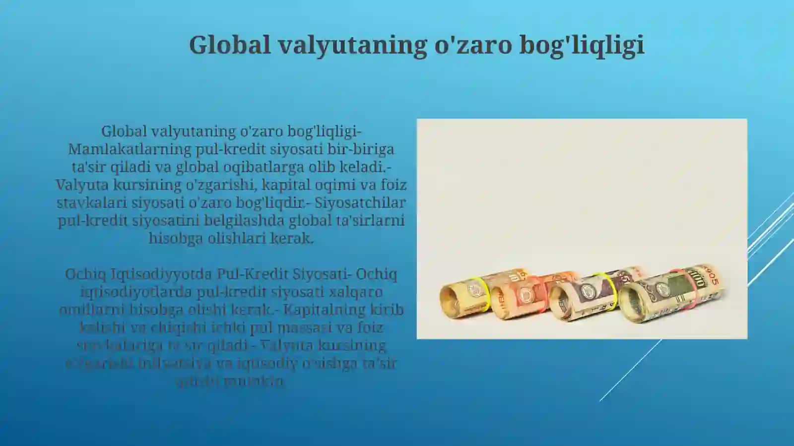 Ochiq Iqtisodiyyotda Pul-Kredit Siyosati 3