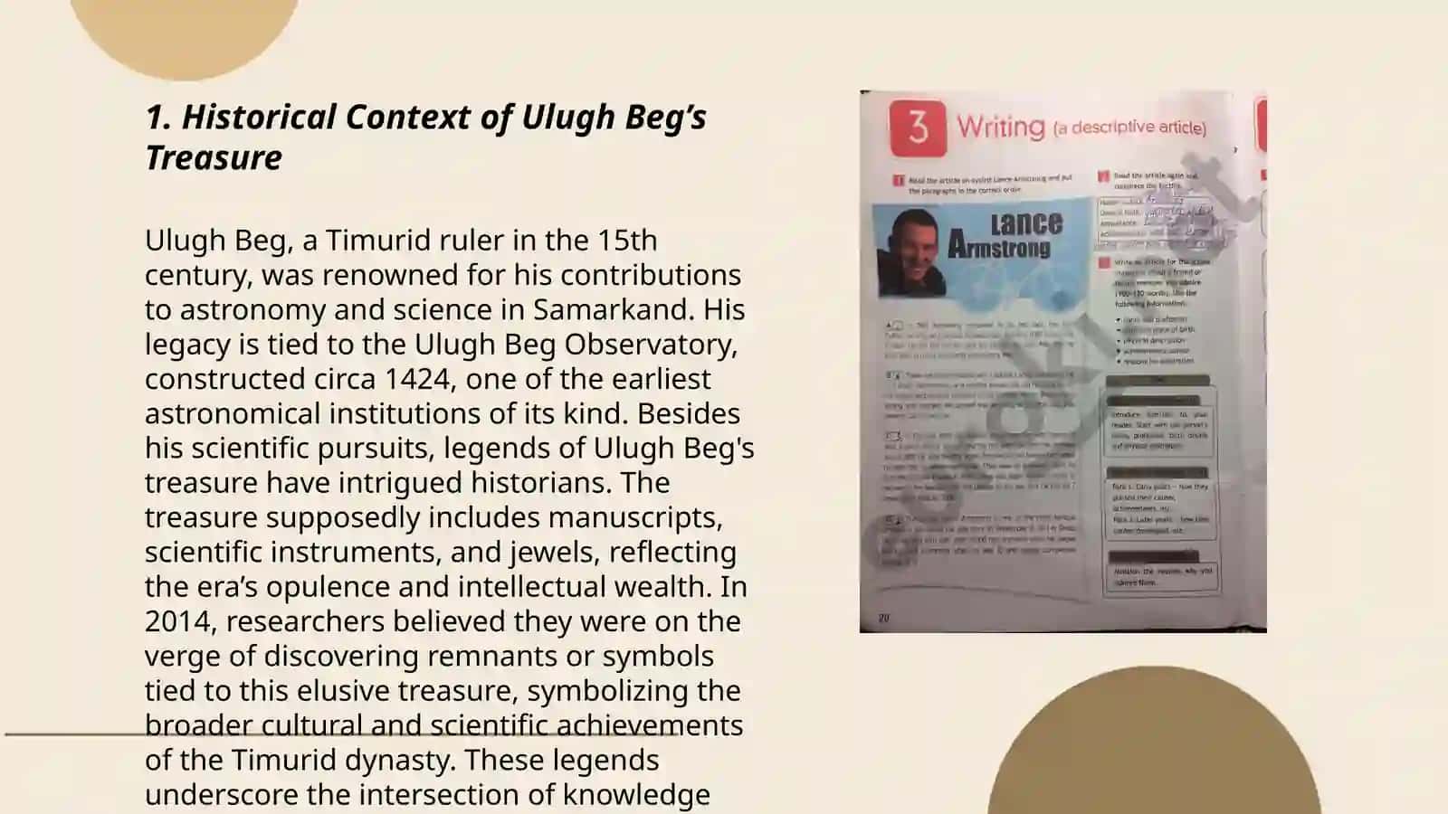 Ulugh Beg’s Treasure: Analysis of translation and Types and methods of Translation with examples 3