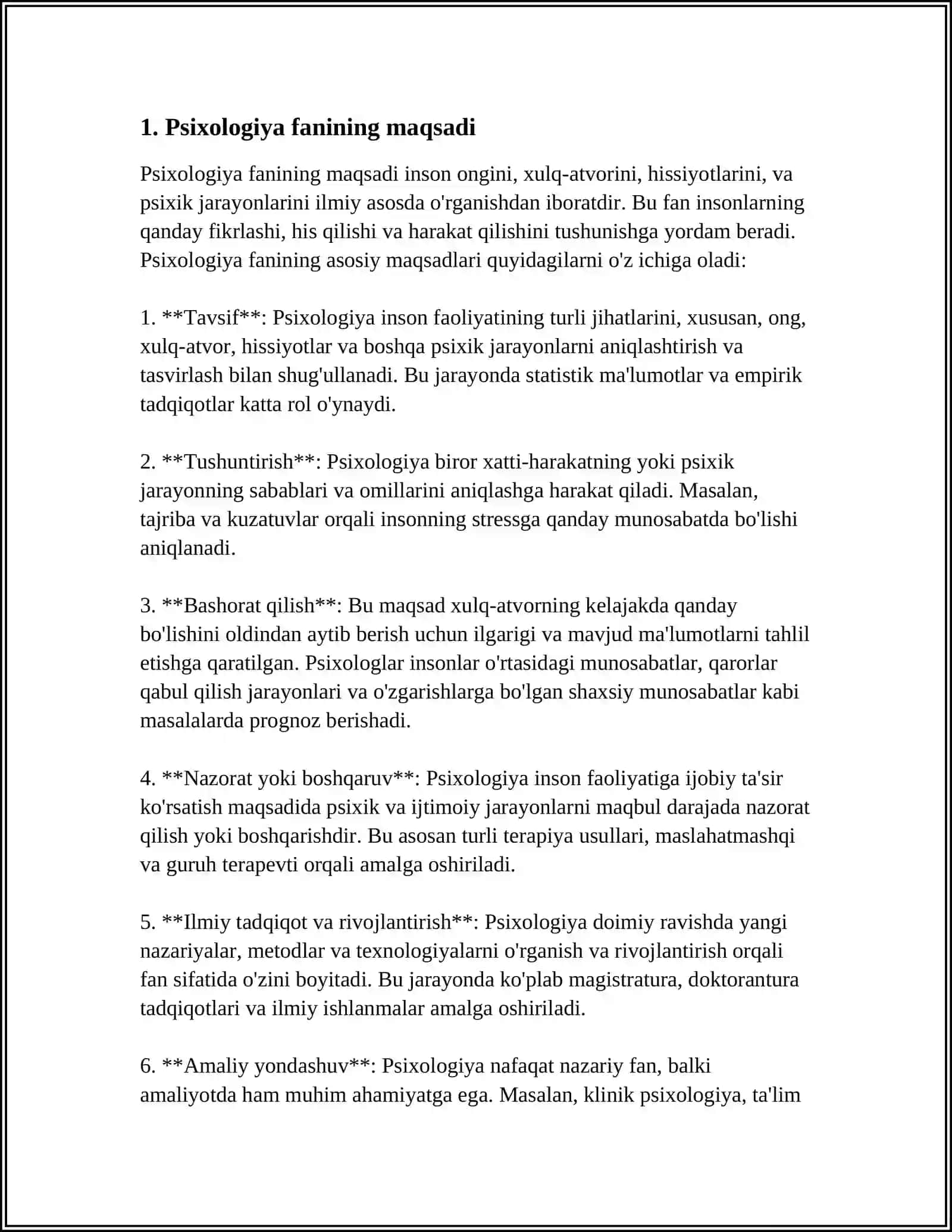 PSIXOLOGIYA FANINING MAQSAD VA VAZIFALARI 3
