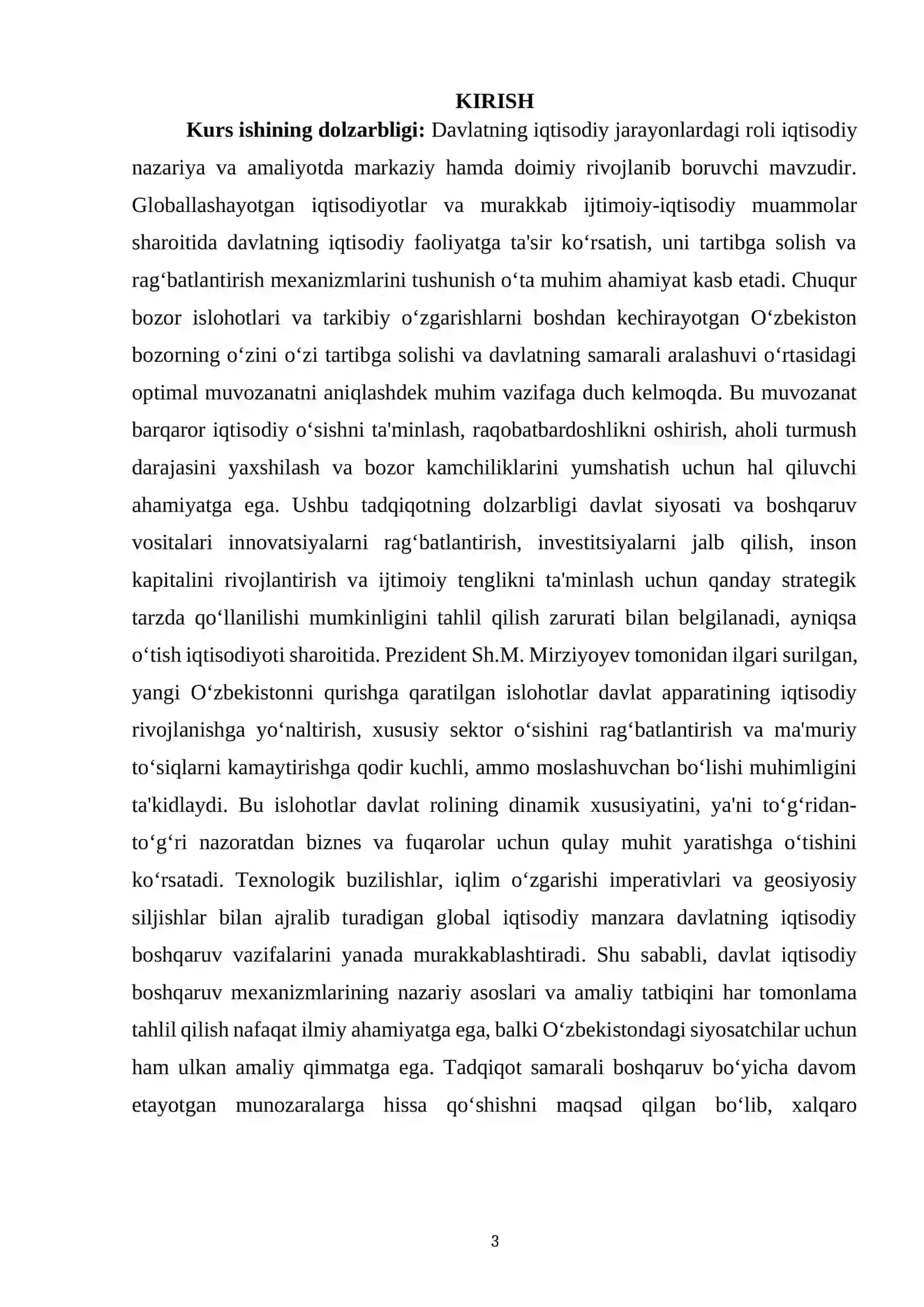 Davlatning iqtisodiy tizimdagi nazariy asoslari va tarixiy evolyutsiyasi 3