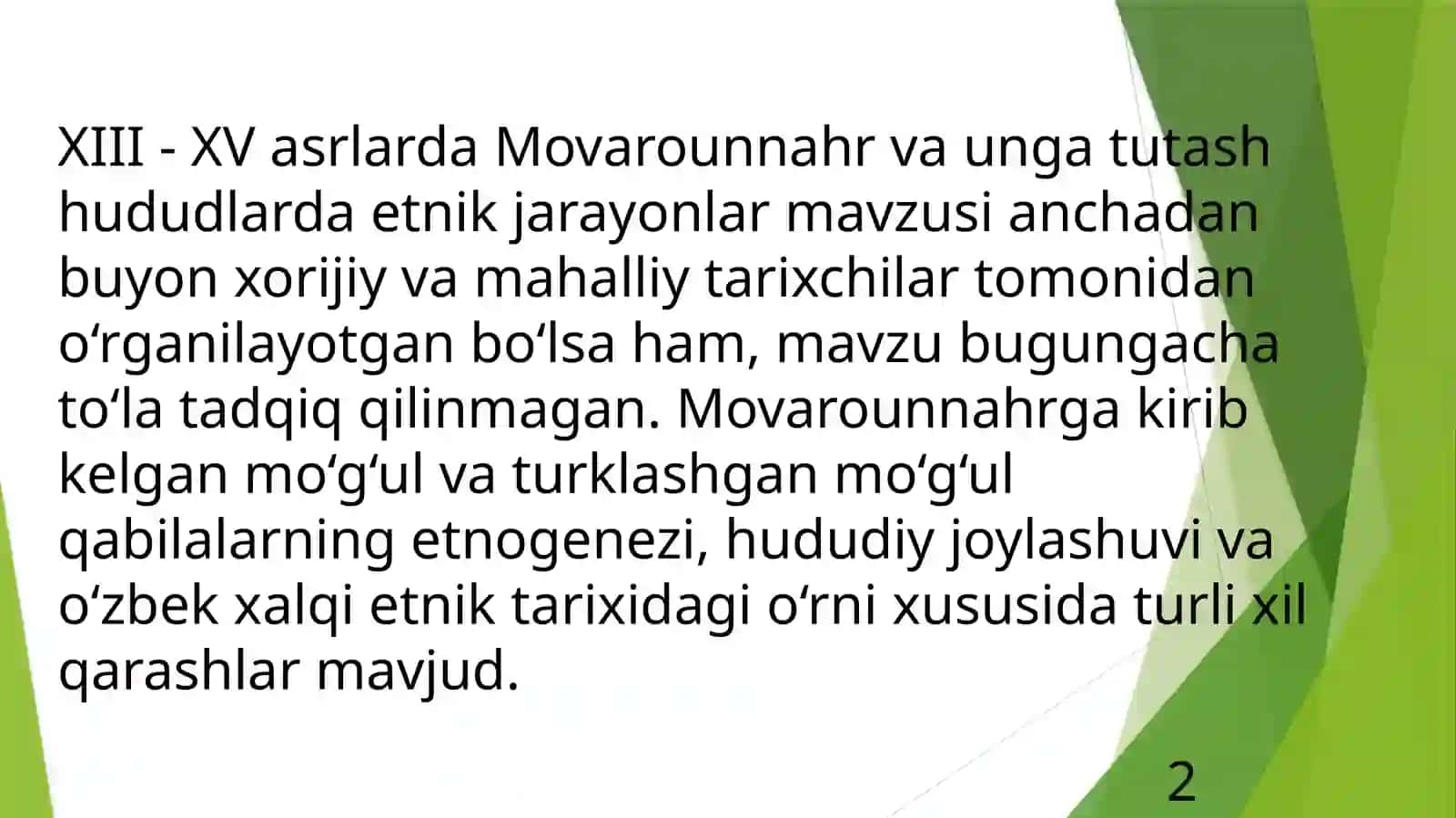 Amir Temur va temuriylar davrida etnik jarayonlar 3