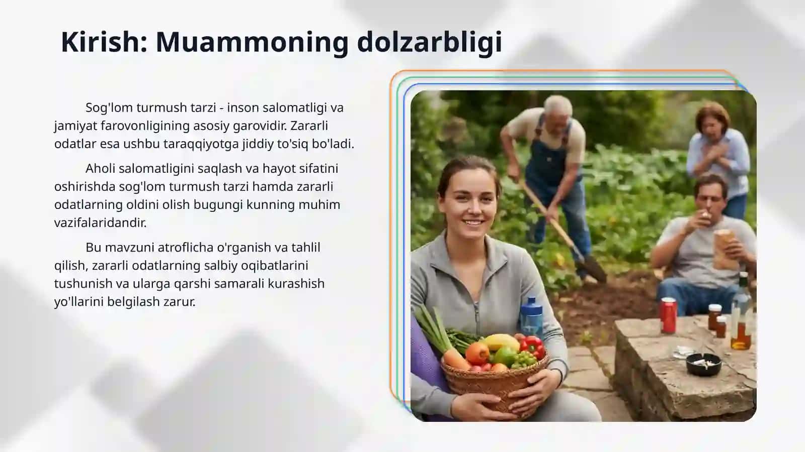 Sog'lom turmush tarzi va zararli odatlarning oqibatlari 3
