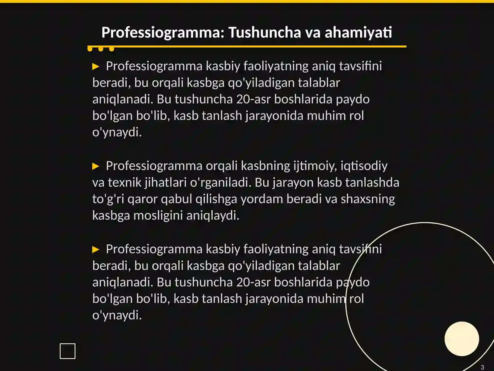 Professiogramma psixogramma kasb tanlash varaqasini tuzish 3