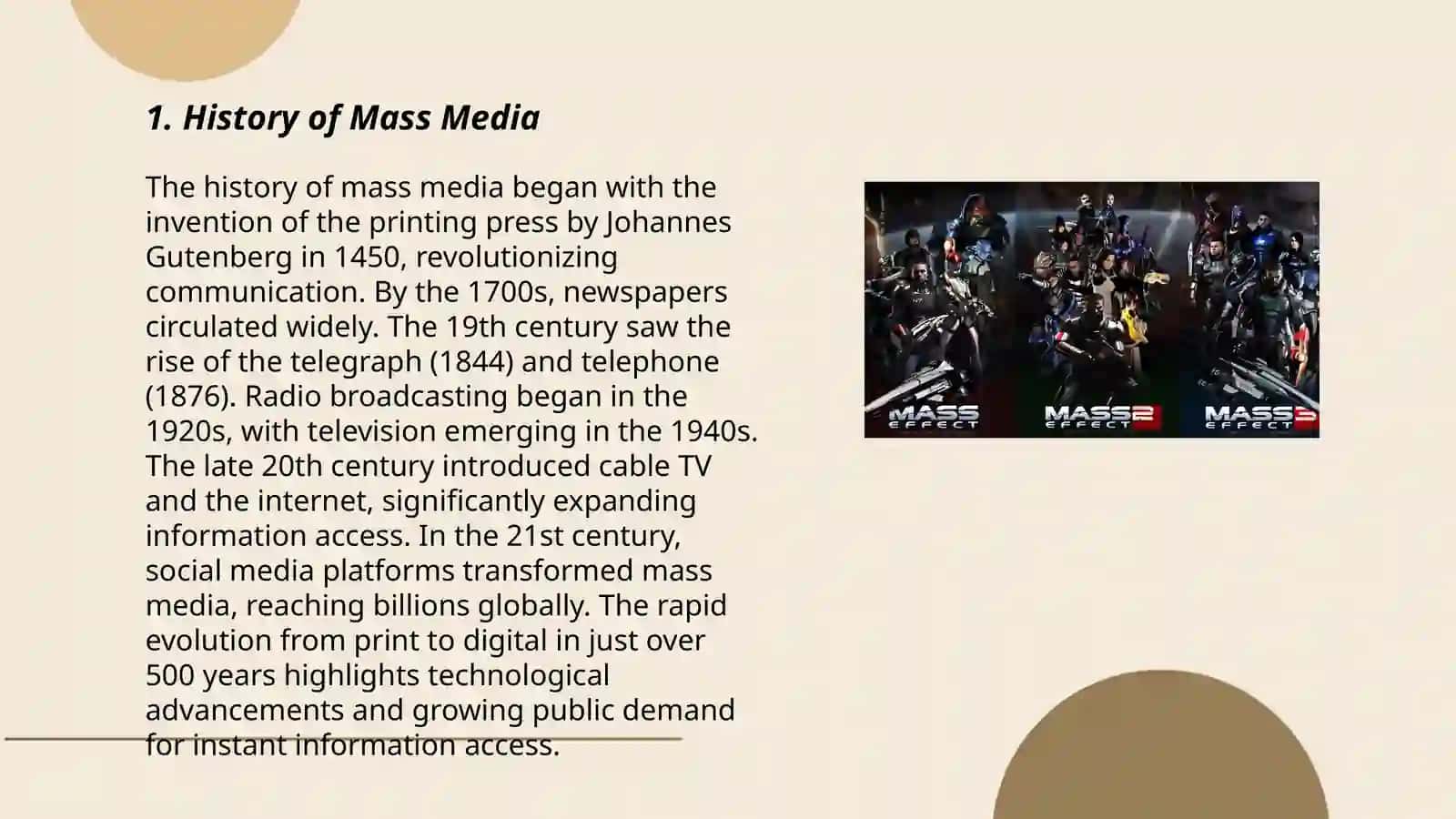 The Mass Media 3