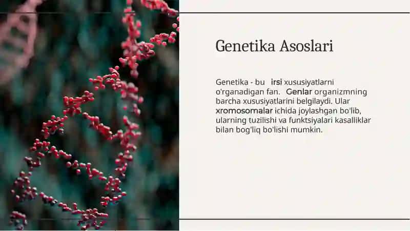 Tibbiy Genetika va Irsiy Kasalliklar 3