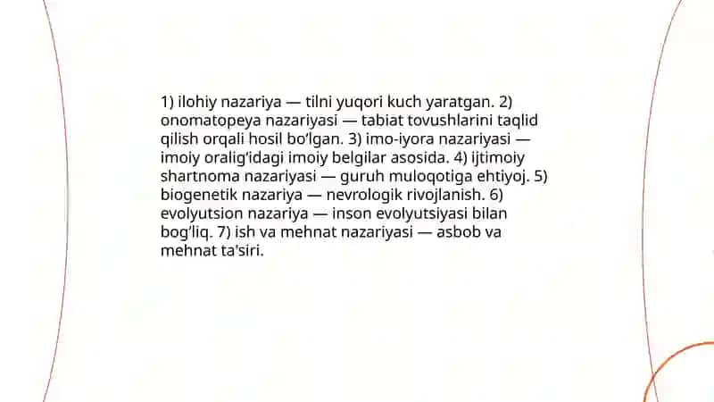 Tilning paydo boʻlishi va tillar tasnifi 3