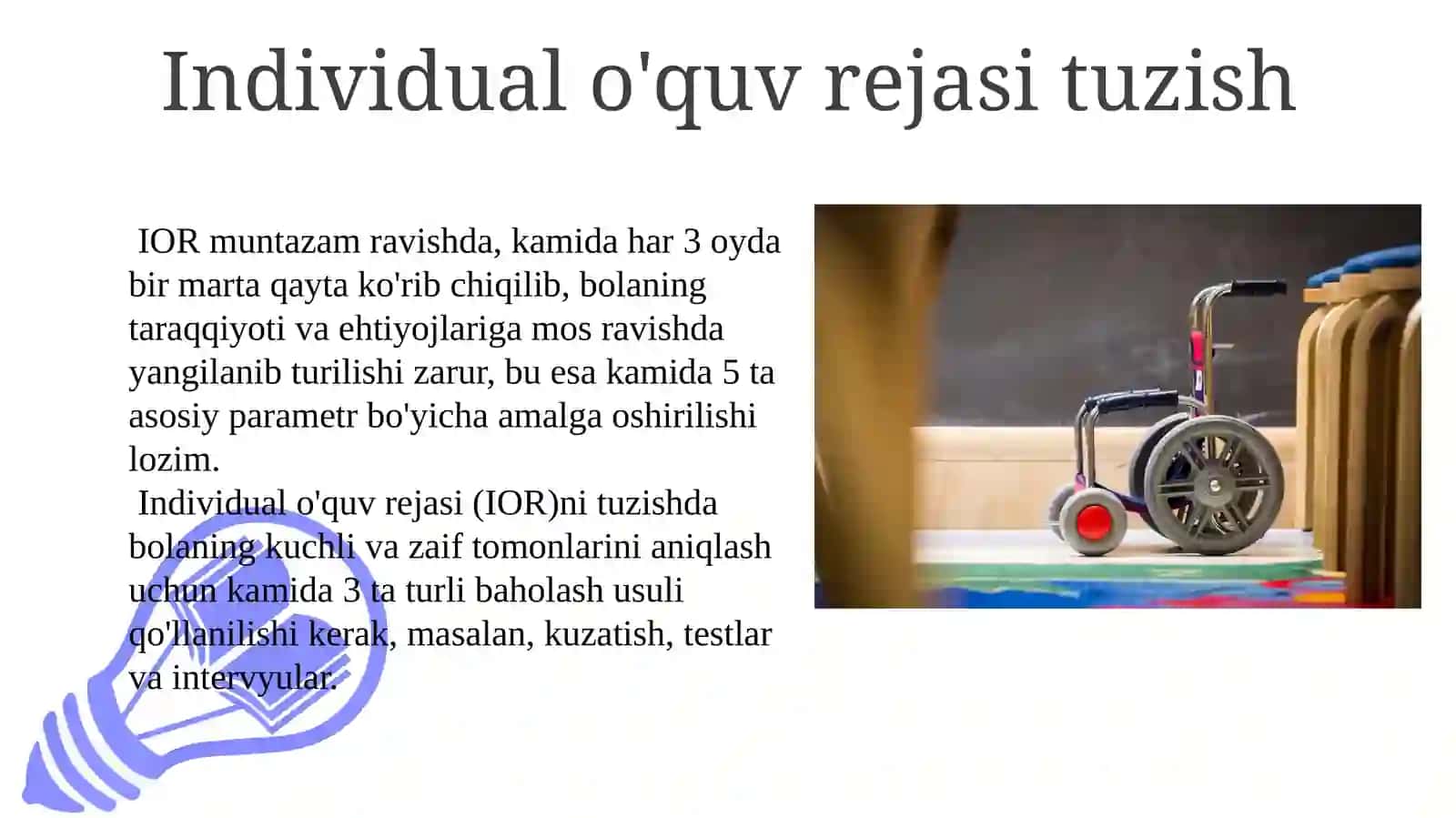 Imkoniyati cheklangan bolalarni o'qitishda ta'lim metodlari va vositalari 3