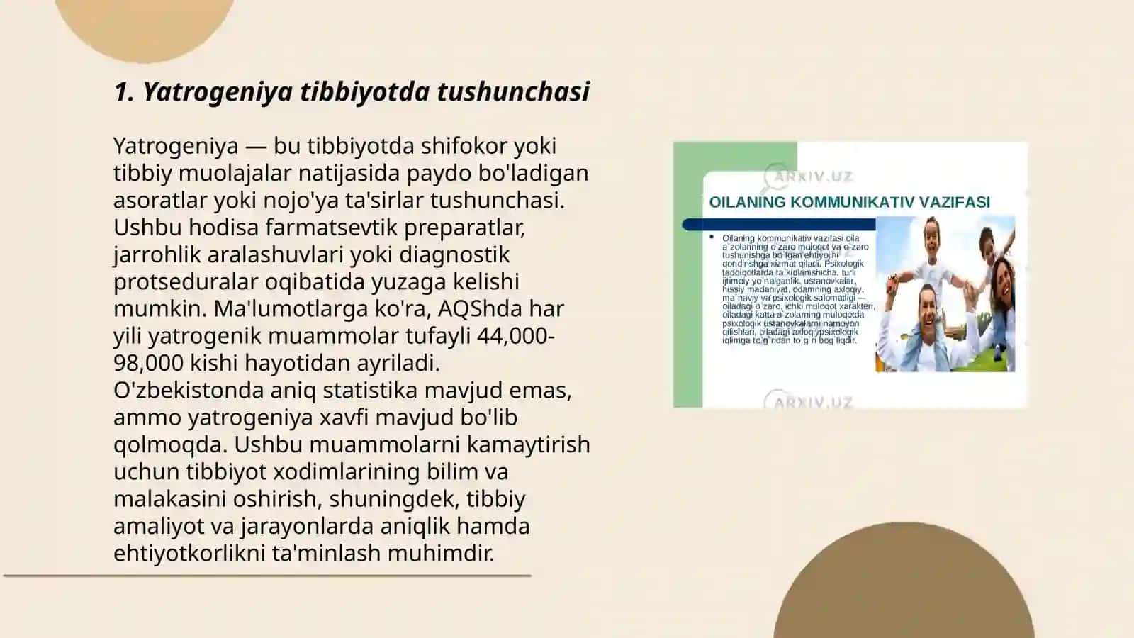 Hozirgi zamon tibbiyotida yatrogeniya muammolari 3