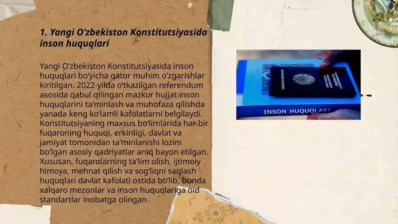 Yangi Oʻzbekistonda inson haq-huquqlari va erkinliklari kafolatning yaratilishi 3