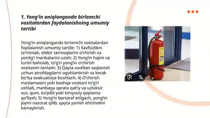 Birlamchi yong'in o'chirish vositalaridan foydalanish tartibi 3