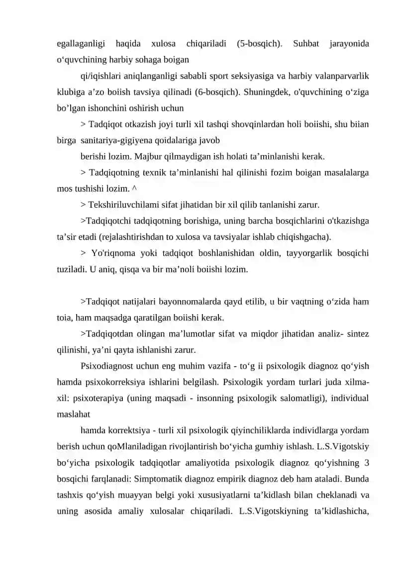 Mavzu: Maktabgacha yosh davrini psixodiagnostika qilishda foydalaniladigan metodlar mazmuni 3