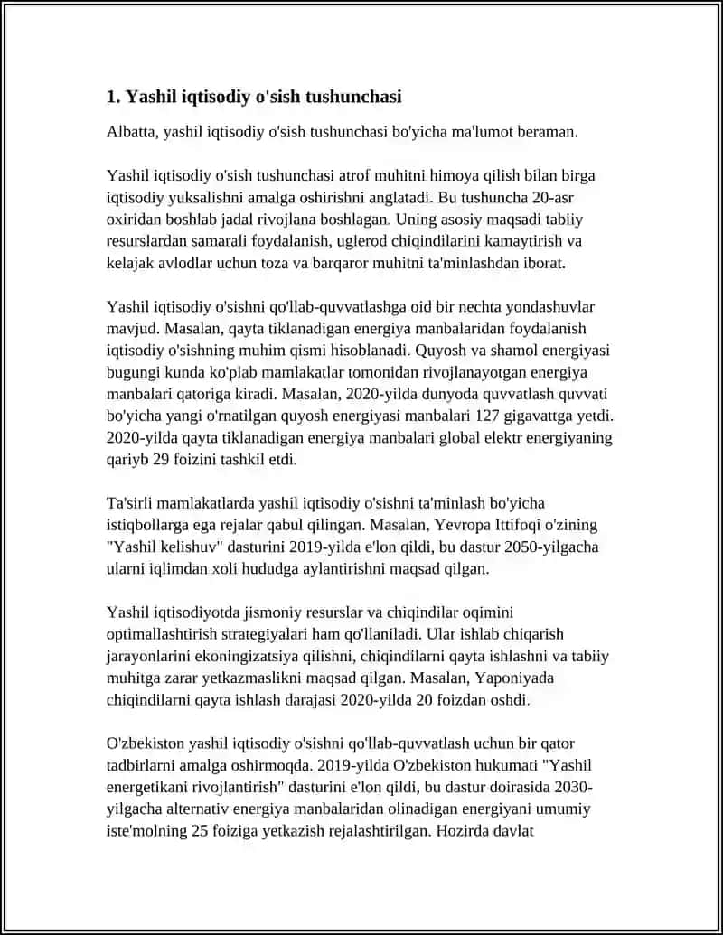 YASHIL IQTISODIY O'SISH TUSHUNCHASI 3