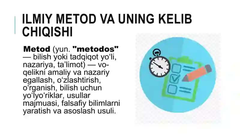 Ilmiy bilimning metodologik asoslari. 3