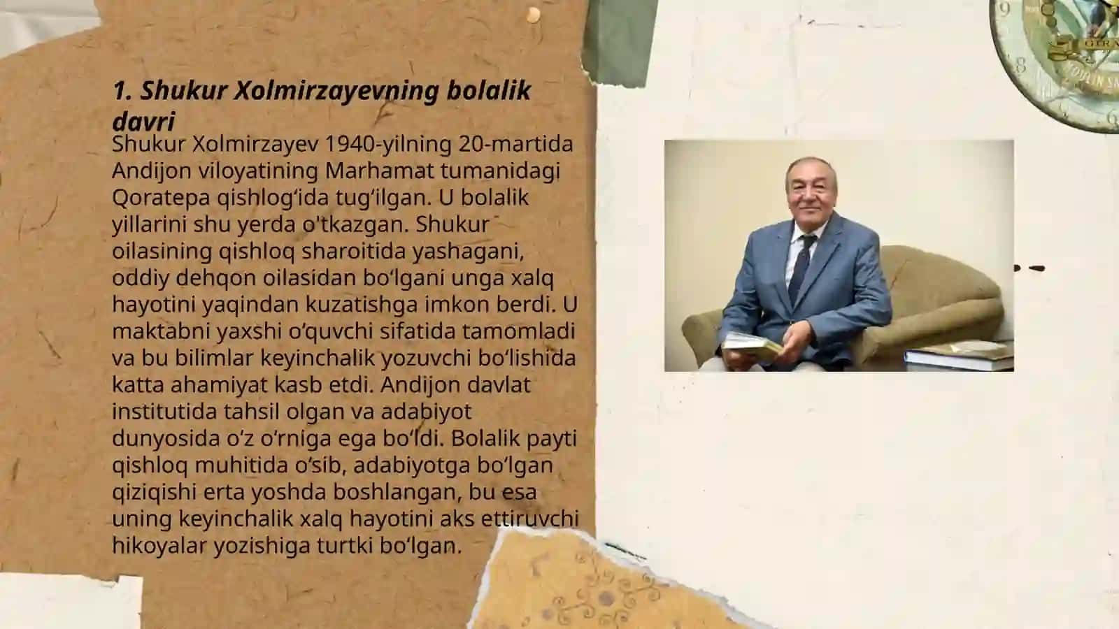 Shukur Xolmirzayev hayoti va ijodi 3