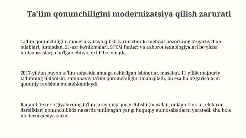 Ta'limqonunchiligimodernizatsiyasi 3