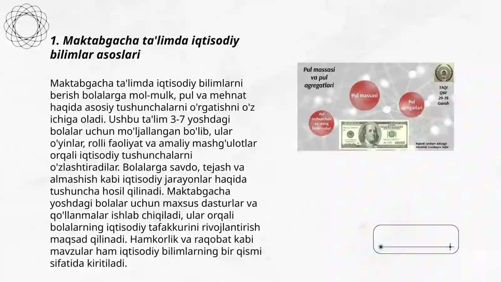 Maktabgacha ta'lim tashkilotlarida iqtisodiy va tadbirkorlik faoliyatining mehnat tarbiyasi bilan bogliqligi 3