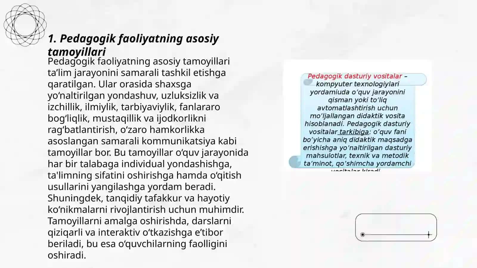 Pedogogik faoliyat tamoyillari 3