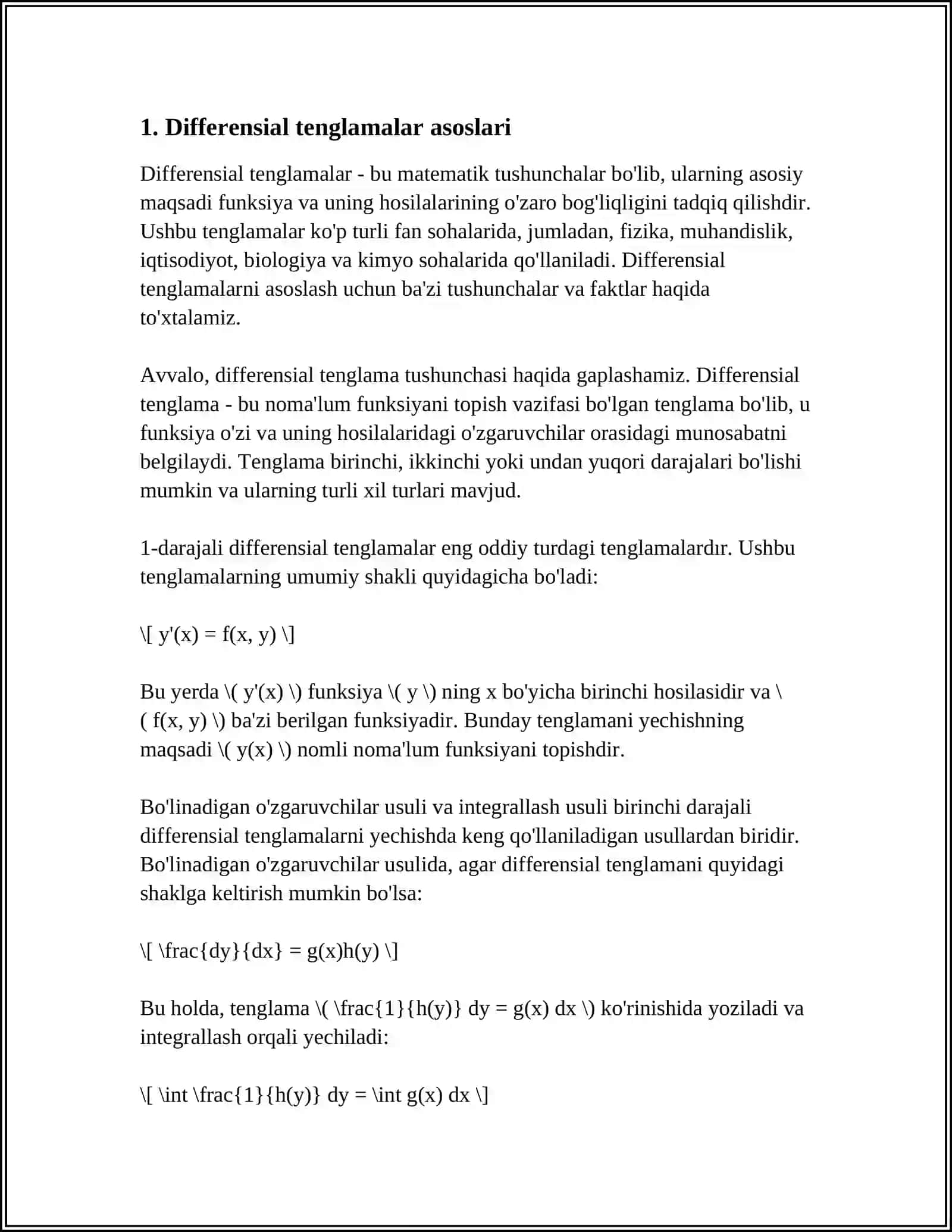 DIFFRENSIAL TENGLAMALAR 3